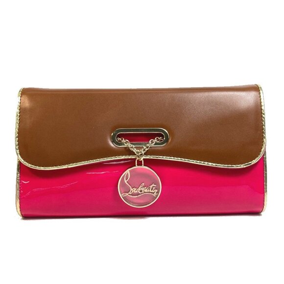 CHRISTIAN LOUBOUTIN Brown Clutch Bag - Picture 1 of 15
